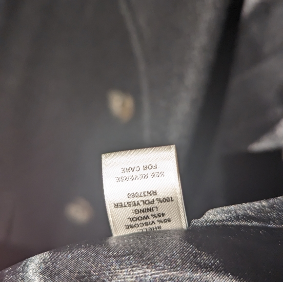 Women's double-breasted wool coat size large. Good looking jacket - Picture 8 of 12